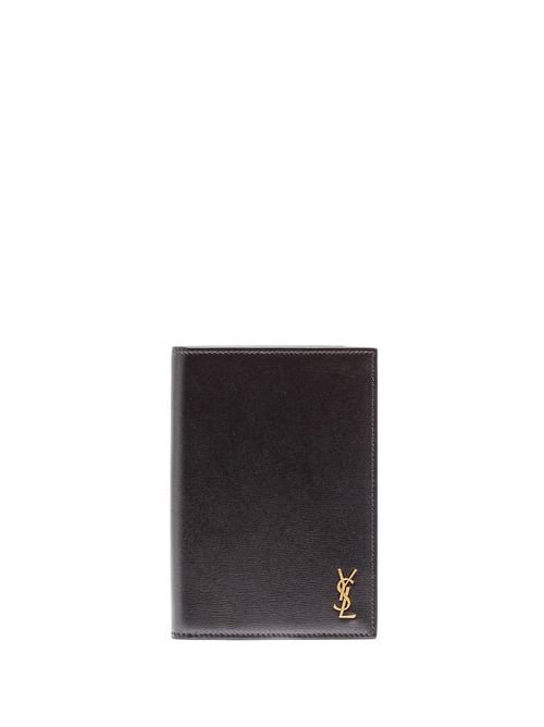 Saint Laurent 607659 02G0W1000 Porta Carte di Credito Monogram Piccolo in Pelle Opaca SAINT LAURENT | 607659 02G0W1000